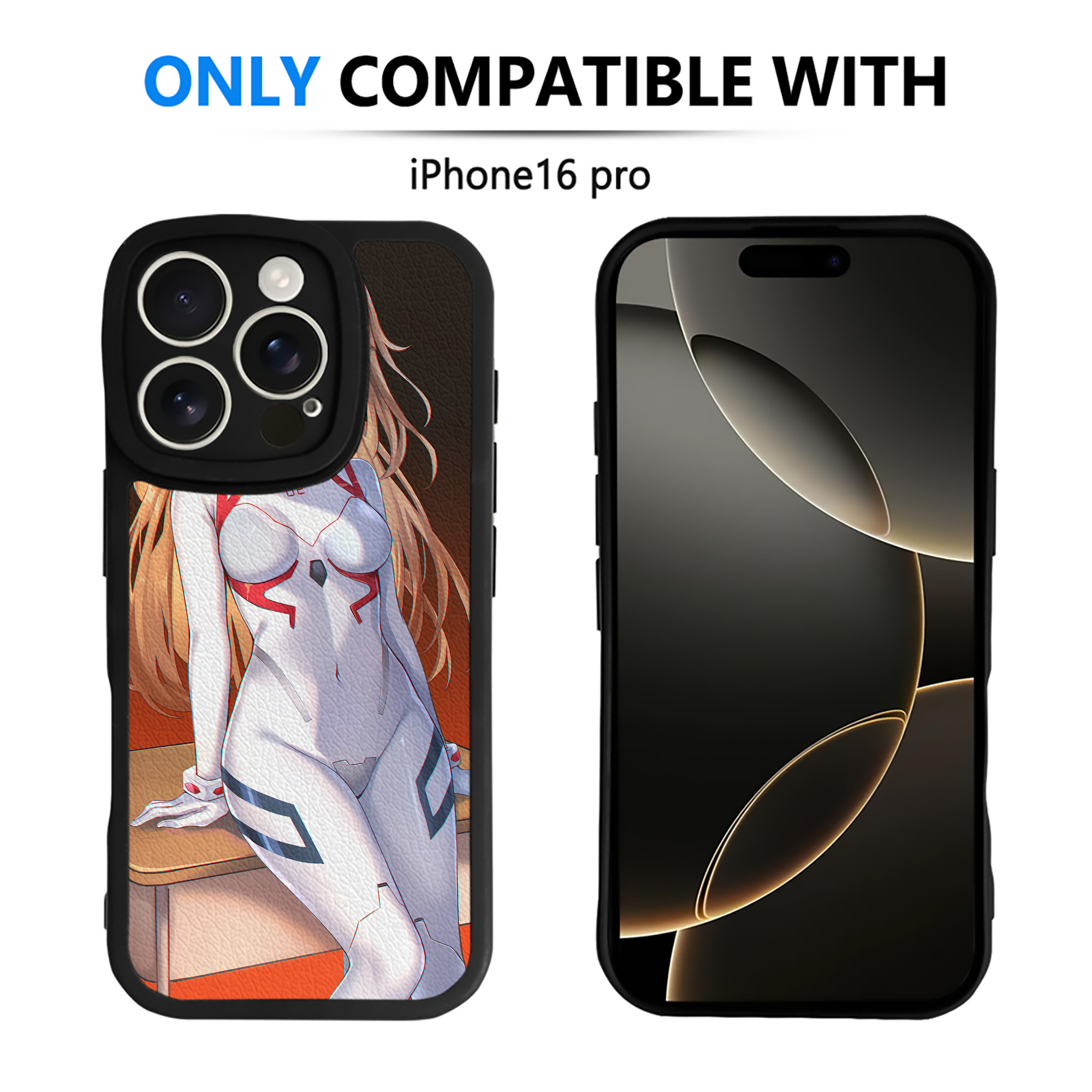 （画像用） EVA 新世紀エヴァンゲリオン 【iPhone 16シリーズ対応】シリコンスマホケース（レザー調） 材質：シリコン